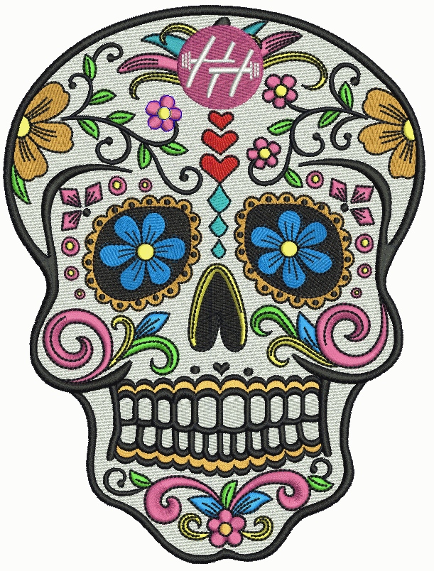 Skull-Embroidery